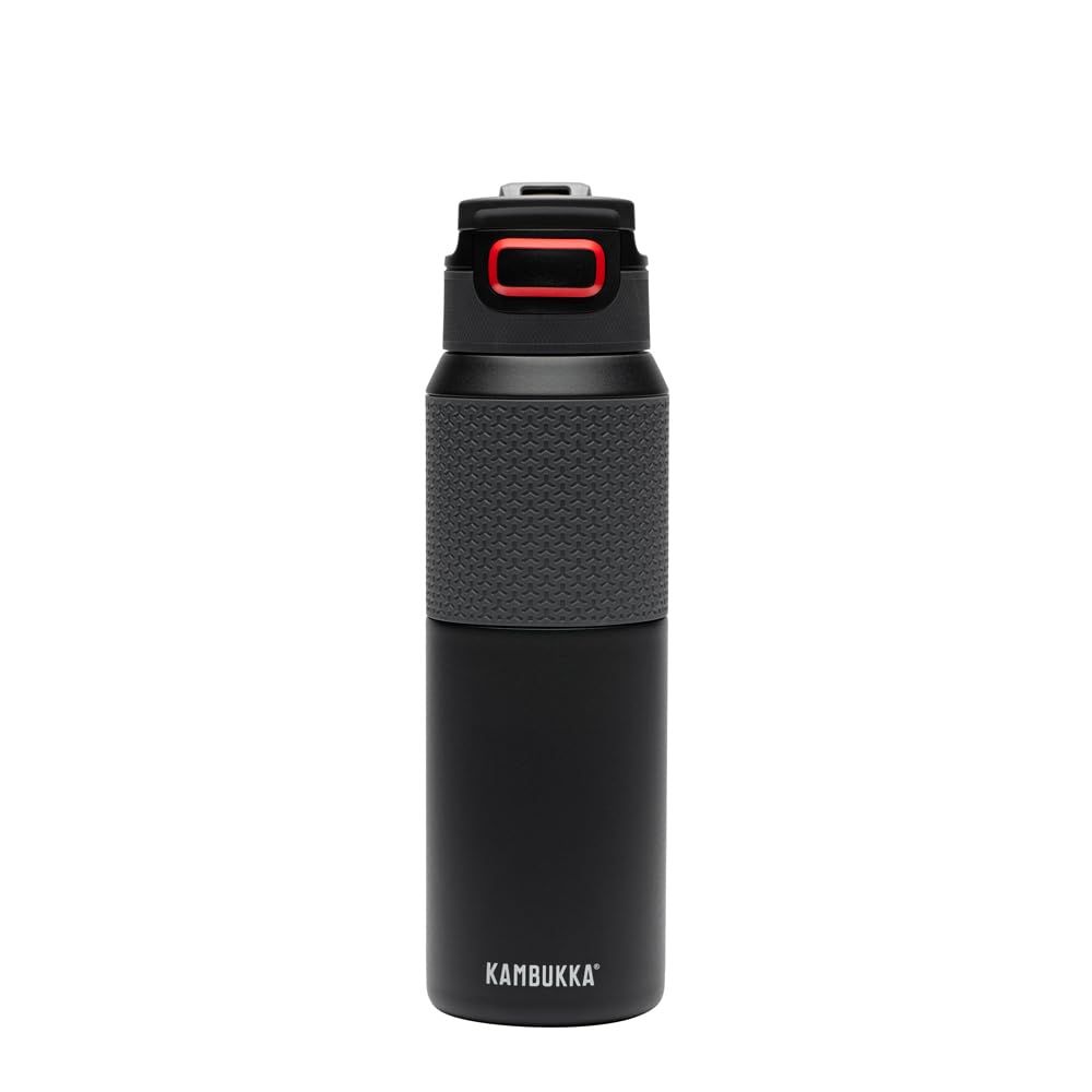 Kambukka Elton 1000ml / 33oz Insulated Drinking Water Bottle, Stainless Steel Thermos, Waterproof with Dishwasher Safe Lid and Snapclean Technology, Easy to Hold, Comfortable Grip - Nightfall — image 1