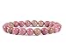 Natural Gemstone Bracelet 7 inch Stretchy Chakra Stones Healing Crystal Quartz Great Gifts (Unisex)