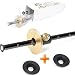 Wheel Marking Gauge woodworking tool set with 2 replacement Cutters, Graduated Inch and mm scale wmg 8''