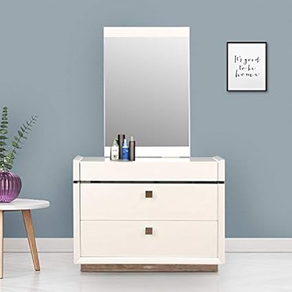 HomeTown Diana High Gloss Dresser with Mirror