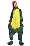 LATH.PIN Unisex Adult Kigurumi Onesie Dragon Dinosaur Pajamas Halloween Costume