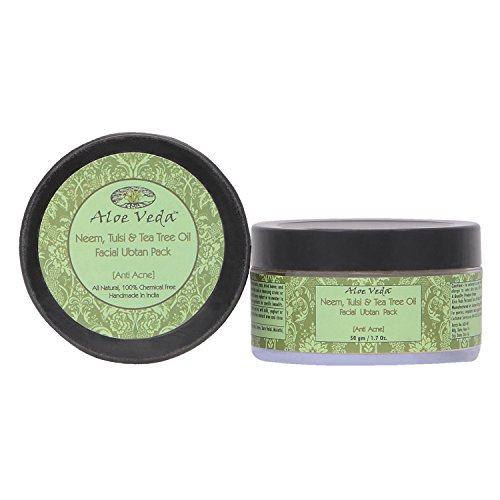 Aloe veda neem, tulsi & tea tree oil ubtan (anti ac…