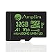 Amplim Micro SD Card 32GB, 2 Pack MicroSD Memory Plus Adapter, MicroSDHC Class 10 UHS-I U1 V10 TF Extreme High Speed Switch, Hero, Raspberry Pi, Phone Galaxy, Camera Cam, Tablet, PC