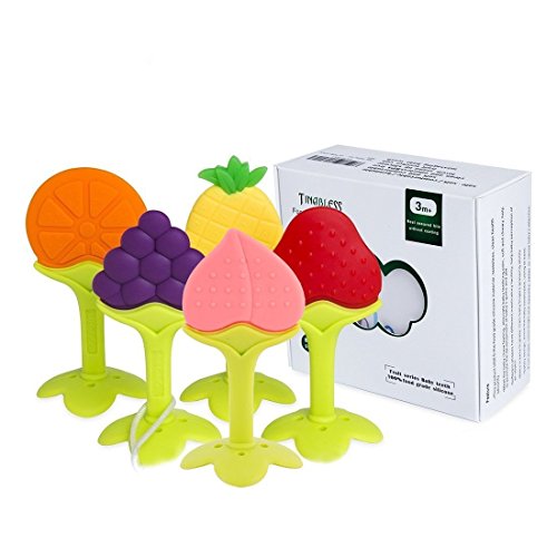 Teething toys ( 5 pack ) - tinabless infant teething ke…