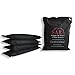 Activated Bamboo Charcoal Air Purifier, Deodorizer (5 Bags: 200gram x 1 plus 50gram x 4), Removes Odor from Smoke, Shoes, Pet Litter Boxes (Cats, Dogs), Cars, ATVs, Closets, Reusable, Recyclable