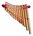 Artesanal Curved Pan Flute 13 Pipes Natural Bamboo
