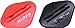 Clip2Keep 6 Plastic Aerosol Straw Holders with Strong Self Adhesive Pad – Spray Nozzle tip Straw Clip for Silicone and Anti-Rust Spray, Lock and Bike Chain Lubricant – 3 Red & 3 Black Clips Included