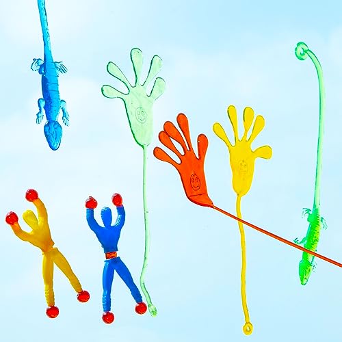 AMOR PRESENT 48PCS Stretchy Sticky Toy, Kids Sticky Toy Halloween Sticky Hands Toys for Kids, Party Favors for Kids Stocking Stuffers