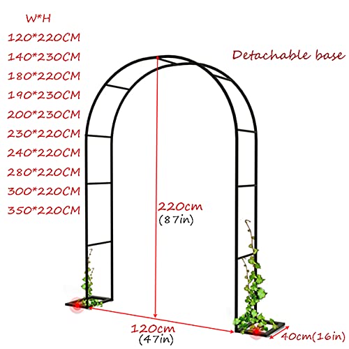 Rosenbogen Metall, Torbogen Für Kletterpflanzen, Lauben, Hinterhöfe, Hochzeit, Wetterfest, Stabil, Leicht Zu Montieren… – Bild 6