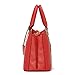 OURBAG Women Leather Handbags Fashion Top Handle Bag Cross body Shoulder Bag for Ladies Wine Red Medium