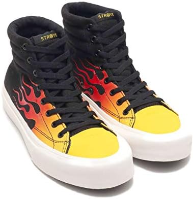 Venice Black Red Flames Skate Shoes