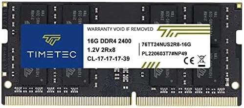 Timetec 16GB DDR4 2400MHz SODIMM Laptop RAM PC4-19200 260-Pin CL17