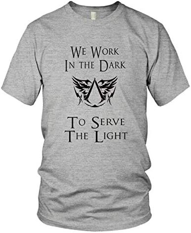 Fashion N Life Men's Assassins Creed We Work in The Dark Finest Cotton T-Shirt