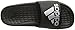 adidas Men's Voloomix Slide Sandals, Black/Metallic Silver/Black, (11 M US)