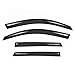 VioletLisa New 4pcs For 11-15 Kia Sorento Wind Dark Smoke Out-Channel/Outside Mount Style Wind Sun Rain Guard Vent Shade Deflector Window Visors
