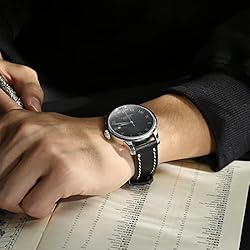 REZERO Handmade Genuine Leather Watch Band, 26mm