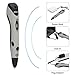 3D Pen with PLA Filament Refills - Dikale 07A【Newest Version】3D Doodler Drawing Printing Printer Pen Bonus 12 Colors 120 Feet PLA 250 Stencil eBook for Kids Adults Arts Crafts Model DIY, Non-Clogging