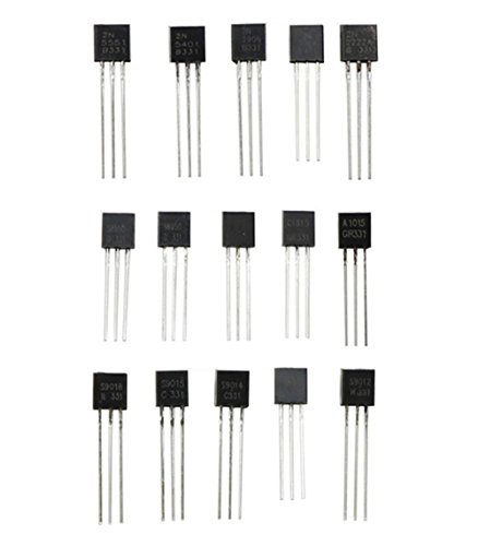 15 Values 2N2222-S9018 NPN PNP Power Transistors Assortment Kit 450 Pcs