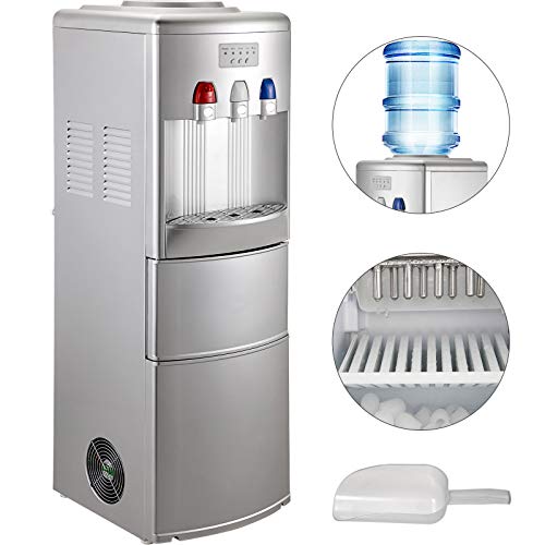 VBENLEM 2 in 1Water Cooler Dispenser with Built in Ice Maker Machine