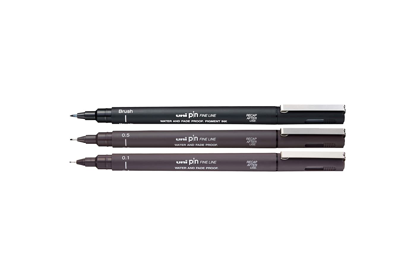 UNI Pin 3 Piece Dark Grey and Black, UUAPIN3DGB