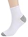 6 Pairs Mens Warm Wool Socks Thick Winter Thermal Stripe Wool Crew Socks (White Socks With White Sole(6 Pairs))
