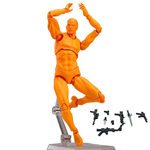 Tulas Action Figure Model,Man/Women Mannequin Body Kun Doll Body-Chan Male & Female Action Figure DX Set with Accessories Kit, Suitable for Sketching, Painting, Drawing, Artist.