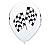 10 PACK RACING FLAGS 11" Balloons Birthday CARS NASCAR INDY