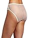 Carnival Womens High Cut Lace Stretch Bikini Panty, Ivory, X-Large