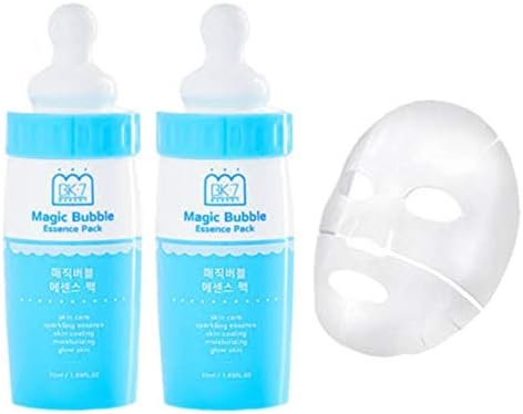 即日発送 マジックバブルエッセンス ブルー2本 お得なフェイスマスクセット おすすめフェイスマスク付き 美肌 美白 美容 年末年始大決算