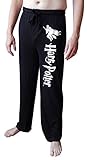 Harry Potter Quidditch Broom Mens Black Sleep Pants