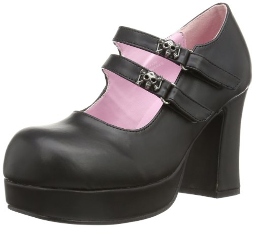Pleaser women s gothika goth punk lolita multiple strap…