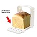 Bread Cutter Guide - Bread Slicing Guide Adjustable Folding Bread Slicer Toast Slicer Toast Cutting Guide Handed Bread Machine Bread Maker for Homemade Bread Bagel Loaf Sandwich White