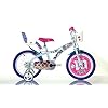 Dinobikes meisjes kinderfiets, wit, 16 inch