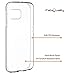 FabQuality Slim Ultimate Cushion Scratch Resistant Hybrid Case with Shock Absorb Trim Bumper and Screen Protector for Samsung Galaxy S6 - Crystal Clear