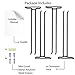 Wallniture Chiraz Stemware Wine Glass Rack Wall Mountable Wrought Iron Black 11 Inch Set of 4