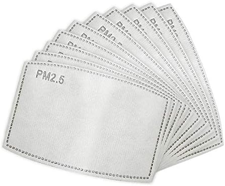 LAXCF Anti Air Dust and Smoke Pollution Mask Filter Respirator Mouth-Muffle Mask Anti PM2.5 Breathing Mask Cotton Haze Valve Anti-dust Mouth Mask Washable Respirator Breathing Mask (Filter Sheet(10))