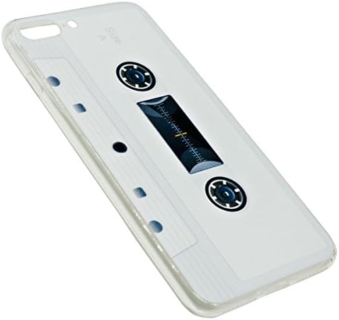 GreatStyler Old Cassette Tape Style Cell Phone Case for iPhone 7 Plus Soft TPU Cell Phone Protective Phone Case Creative Phone Cover Gift Choice (Case White)