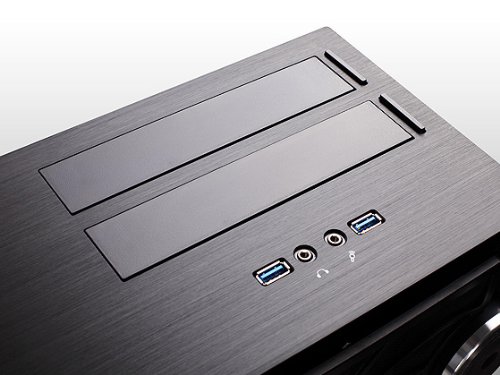 Silverstone Tek GD08B Aluminum Extended ATX / SSI-EEB compatible / SSI-CEB HTPC Computer Case Cases - Black