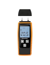 Medidor Digital de humedad, 4 calibrado madera grupos, detector de humedad de madera probador portátil de madera de humedad agua de 2 pines, HD Digital visualización LCD con una batería de 9 V (incluido) Rango de 0    99,9