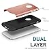 iPhone 6S case, iPhone 6 case, Desiro [Rose Gold] Dual Shield Shock Absorption Protective Heavy Duty Hybrid Case Cover for Apple iPhone 6 & 6S (4.7