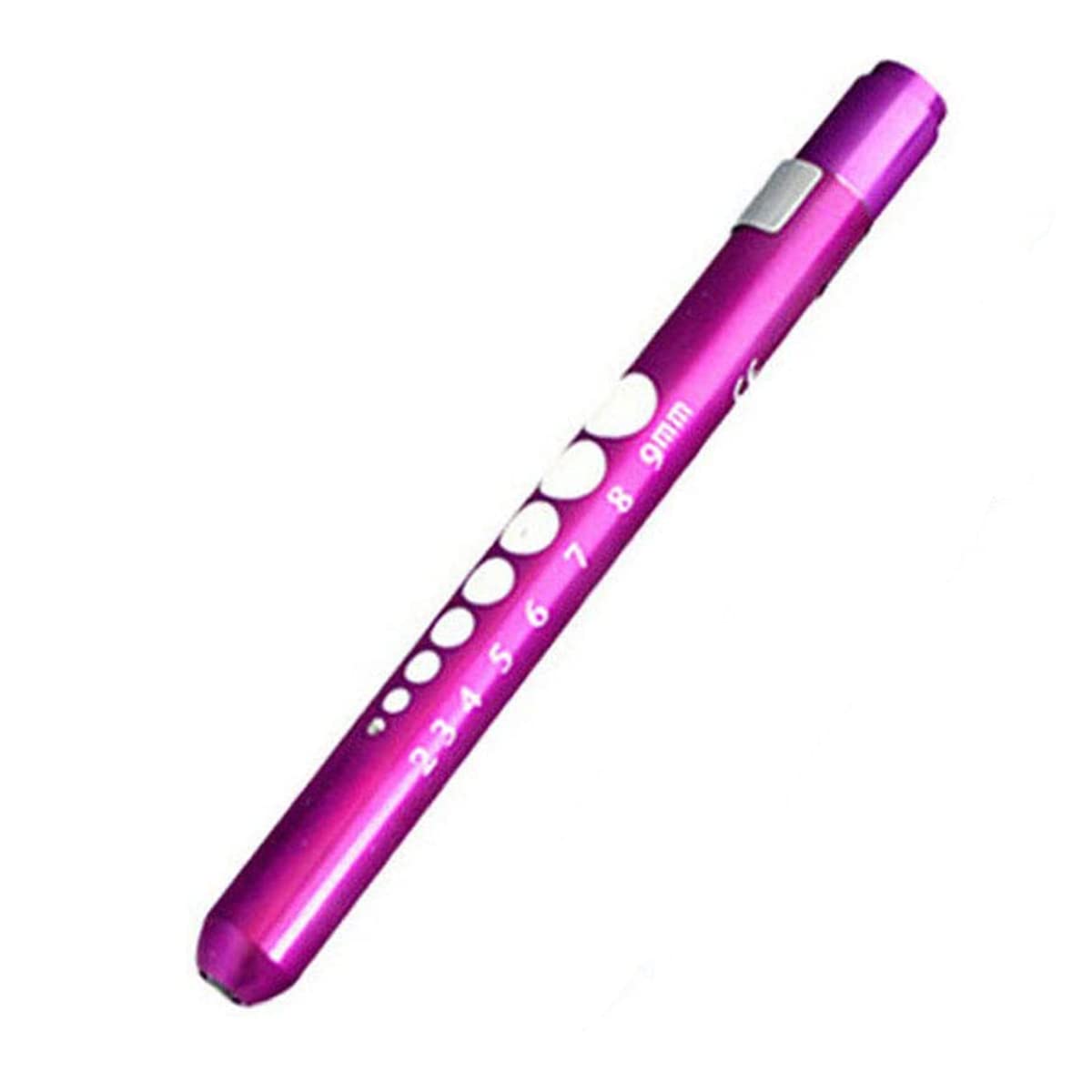 Diagnostic Medical Penlight Pen Torch Reusable LED Pen Light Medical Penlight with Pupil Gauge Flashlight Doctor Nurse EMT Emergency Torch Purple