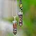 Orgone Pendant -Mix 7 Chakra Orgone Pendant Necklace with Healing Crystals for balancing Chakra-EMF Protection (Orgone Couple Bullet Pendant) Set of 2