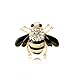 HuntGold 1 PC New Fashion Women Delicate Little bee Crystal & Rhinestone Pin Brooch Black