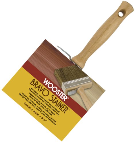 Wooster Brush F5119-5 1/2 Bravo Stainer Bristle/Polyester Stain Brush, 5-1/2 Inch - //medicalbooks.filipinodoctors.org