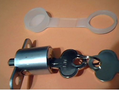 TNS STORE CF Lock Kit with Keys, Genuine Replacement Part, Center Fold Shutter Lock - Thumbnail 6