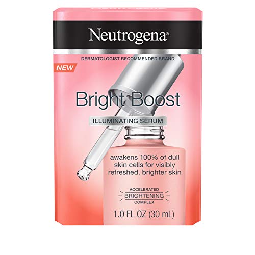 Neutrogena Bright Boost Illuminating Face Serum with Neoglucosamine & Turmeric Extract for Even Skin Tone, Resurfacing Serum for Face to Reduce Dark Spots & Hyperpigmentation, 1.0 fl. oz