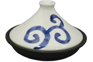 東洋セラミックス Porcelaine tajine pot 21cm (plaque de c?ramique r?sistant ? la chaleur) Tourbillons ID-09-01 (Japon import / Le paquet et le manuel sont ?crites en japonais)