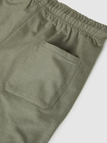 Max Boys Knit Solid Shorts, Green, 10-12 Y 1