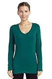 Tresics Femme Long Sleeve V-Neck Tops
