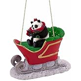 Conversation Concepts Panda Bear Sleigh Ride Christmas Ornament - Delightful!